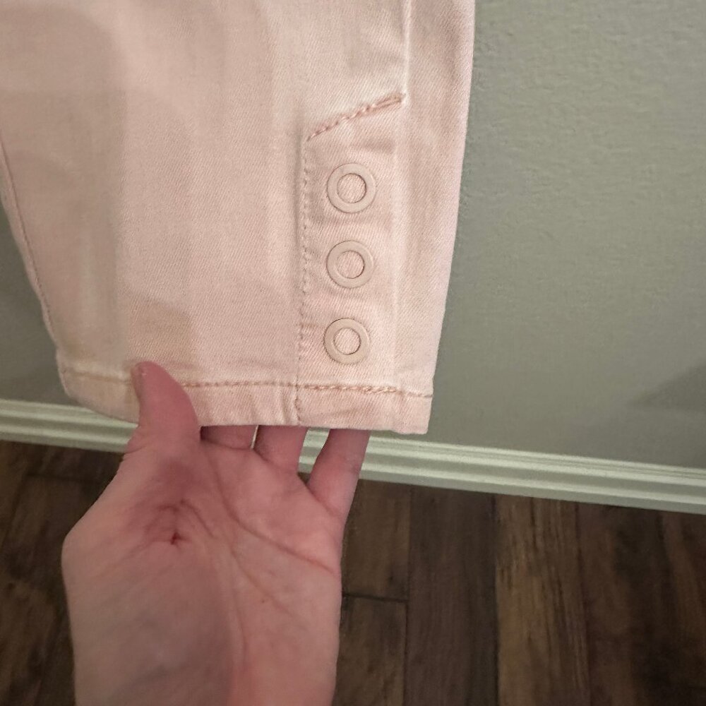 J. Jill Denim Pink Jeans Authentic Fit Slim Ankle - Picture 2 of 6
